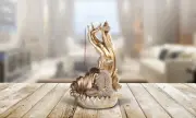 8 3/4"H Buddha Backflow Incense Burner Figurine ation Home Decor Unique Gift