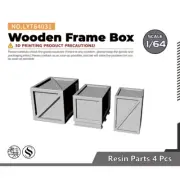 1/64 Wooden Frame Box For Model Railroads Display