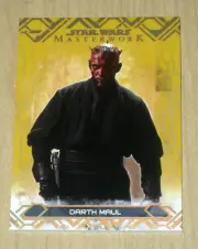 2017 Topps Star Wars Masterwork GOLD parallel Darth Maul #5 /25