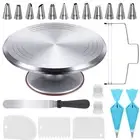 22pcs Cake Decorating Supplies Kit, Baking Tools with 12" Aluminium Cake Turn...