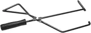 Fireplace Tools for Outside Carbon Tongs Precision Grip for Grilling Easy to Handle Fire Pit Accessories Black