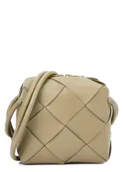 Bottega Veneta Mini Cassette Leather Cross-body bag - Taupe One Size