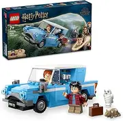 LEGO Harry Potter Flying Ford Anglia Car Toy for 7+ Year Old Boys & Girls, Model Car with Ron Weasley Character Minifigure and Hedwig Toy Owl Figure, Wizarding World Kids' Toys, Treat for Fans 76424