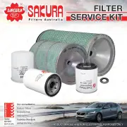 Sakura Oil Air Fuel Filter Service Kit for Hino Bus BD190 Ranger 10 GH1J