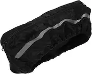 TIDTALEO Battery Storage Box Riding Backseat Bag Cycling Backseat Storage Pouch Outdoor Storage Bag Backseat Pouch Mountain Bike Seat Pouch Bicycles Back Seat Bag Bike Bag Black Polyester