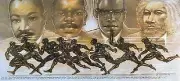 Running Out of Time, an African American, Black Art Print by Roederick Vines
