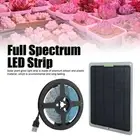 Solar Powered Grow Light Strip Full Spectrum Led Strip Growing Lamp With 20w 5v