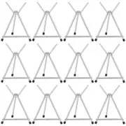 12 Pcs Aluminum 15'' to 21'' High Tabletop Easel Display Adjustable Portable ...