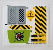 LEGO 60122 Volcano Crawler Original Sticker Sheet - Authentic Decals