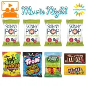 Movie Night Snack Bundle (Skinny Pop, Sour Patch, Trolli, Gummy Bears, M&M)