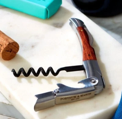 Fortnum & Mason Rosewood Handle Laguiole Sommelier Corkscrew NIB