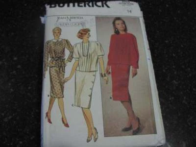 3326 Vintage Uncut Butterick SEWING Pattern Dress Belt 14 1985