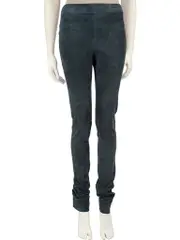 Teal Suede Elasticated Waist Leggings