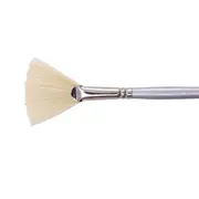Jasart Flat Artist Fan Size 12 Art/Craft Painting/Colour Brush Soft Hog Bristle