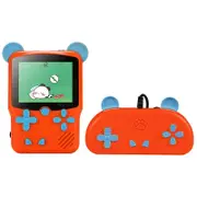 I50 999 In 1 Children Cat Ears Handheld Game Console - Doubles Orange