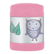 Thermos 290ml Funtainer Vacuum Insulated Food Jar Pink Owl Stainless Steel