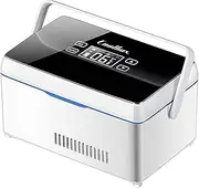 Portable Insulin Cooler,Cool Box Led Display, Insulin Cool Box Mini Electric Insulin Cooler Medication 0-18 Degrees Travel Medicine Cooler Cool Container Home,Battery*1