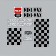 Healing - MINIMAX gen 2 - on clear decal set - old school bmx