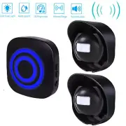 Waterproof 656ft Wireless Driveway Alarm Motion Sensor Alarm Indoor Outdoor J2C6