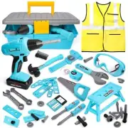 50Pcs Kids Tool Set Toys Play Tools Construction Working Tools Pretend Role Play