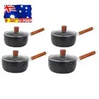 Nonstick Sauce Span Induction Frying Pan with Lid Mini Soup Pot for Home Kitchen
