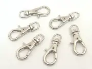 Lot of 50 100 New Mini Silver Metal Swivel Lobster Clasps Clips Good Quality