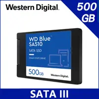 在飛比找PChome24h購物優惠-WD 藍標 SA510 500GB 2.5吋SATA SSD