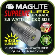 MAGLITE LED UPGRADE 2-6 CD 3.5W BULB GLOBE for TORCH FLASHLIGHT 1.5-9V 430LM AU