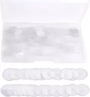 1 Box (200 Pieces) of Plastic Discs for Earring Backs, Clear Disc Pads to Stabil