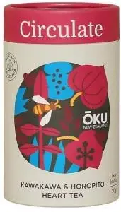 OKU NEW ZEALAND Circulate Kawakawa & Hawthorn Heart & Brain Tea Loose Leaf 30g