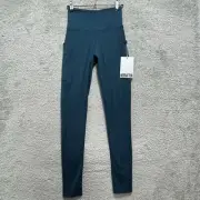 Hereafter Legging Womens Small Blue The Earth High Waisted Activated Carbon
