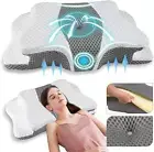 Pain Relief Memory Foam Neck Support Pillow, Height Adjustable Ergonomic Pillow