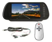 Elinz 7" Clip on Rearview Mirror Monitor Only 12V 24V for Reversing Camera Car Caravan