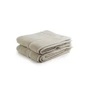 2pc Onkaparinga 60x90cm Cotton Flinders Premium Bath Mats Set 800GSM Linen