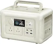 ALLPOWERS 600W 299Wh Portable Power Station R600 Beige LiFePO4 Battery Solar Generator MPPT, UPS Power Supply Backup for Emergency Camping RV Outdoors Home Use, 1 Hour Fast Charging