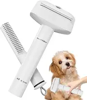 Dog Shedding Brush - Dog Grooming Brush | Portable Ergonomic Pet Grooming Tool, Skin Friendly Detangling Massage Shedding Comb