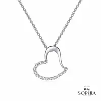 在飛比找PChome24h購物優惠-SOPHIA 蘇菲亞珠寶 - 戴瑞莎 9K白金 鑽石項鍊