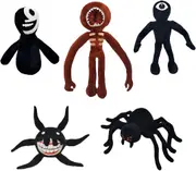 Doors Plush Set - 5 PCS, Monster Game Plushies, Seek, Screech, Jack, Timothy