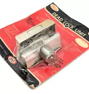 NOS! Vintage Keyed Deadlock fits Narrow Rails, Storm Doors, Narrow Frame Doors
