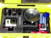 New Yellow Pelican 1170 case fits GoPro Hero 11 10 9 8 7 6 5 4 Camera +wrench