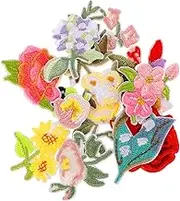 Ciieeo Embroidered Patches 14pcs Iron on Decorative Patches for DIY Clothing Accessories