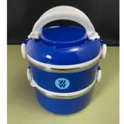 Weight Watchers 2-Tiered Stackable Seal-Tight Stainless Steel/Plastic Lunch Box