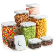 Airtight Pop Food Containers 10-Piece Set BPA-Free Stackable Air Tight Pantry...