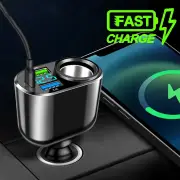 12V-24V Universal Car ChargerCar Fast Charge Adapter Socket 66W USB Phone Charger 360° Rotation for iPhone Samsung Xia