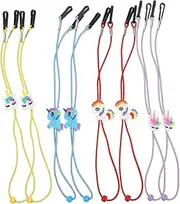 [SAFIGLE] Unicorn Boys and Girls Glasses Straps 8-pack Elastic Eyewear Cord Anti-lost Glasses Rope for Toddlers