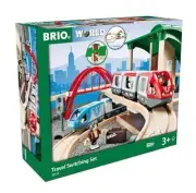 BRIO World 33512 Travel Rail Set 42 Piece Gift lectric Train Toy for Ages 3+