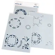 PinkFresh Studio Floral Kaleidoscope Stencil