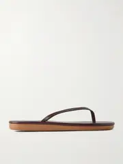 [Ancient Greek Sandals] Ancient Greek Sandals - Saionara Leather Flip Flops - Brown - IT36 IT 36 Brown