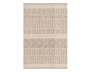 Fran Contemporary Woven Cotton Blend Floor Rug