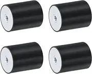 uxcell 4Pcs 40 x 50mm M8 Thread Female Rubber Mounts, Vibration Isolators, Replaces Anti Vibration Pads Flat Silent Block Base Block
